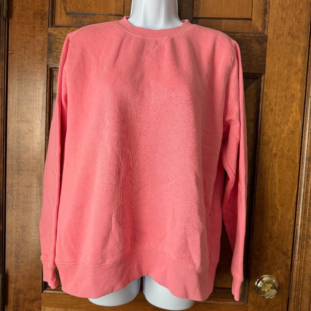 Starting Point Salmon Ultrasoft Fleece Crewneck Sweatshirt Large